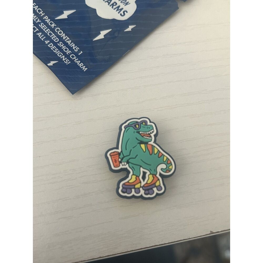 LIMITED EDITION Dutch Bros Shoe Charm Dinosaur April 2026 Crocs Coffee